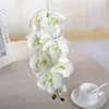 10Pcs/lot Lifelike Artificial Butterfly Orchid flower Silk Phalaenopsis Wedding Home DIY Decoration Fake Flowers artificial flower decor