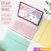 iPad Air 4에 대한 블루투스 키보드 케이스 4.9 10.2 / Pro 11 9.7 TPU 백 커버 무선 키보드 가죽