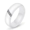 2019 Nieuwe Guys Ceramic Cubic Zirconia Mens Womens Simple Ring Bands Liefhebbers Bruiloft Matching Ring Set Geschenken voor Paren te koop Groothandel