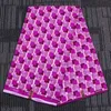 new Fashion High Quality pink African Fabric 100% polyester Fabric African Wax Material 6 Yards print cloth