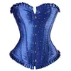 Beaded Ruffle Trim Overbust Corset Top Women Fashion Sexy Lace-up Non-Padded Back Corselet S-6XL Plus Size