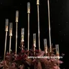 New style Star spring 10 heads LED candle light walkway stand for wedding event stage decoration senyu0153