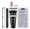 Drop Shipping Set LED UV Gel Vernis Nagellak Art Kit Quick Building for Nails Extensions Hard Jelly Gel