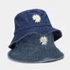 NOWY PROJEKTALNY PROJEKTACJA Flowerowe Kowbojne dżinsy WPŁYW KAPA SAWUALNY KAŻET KATEK Outdorek Fisherman Hats Street Wear SU4580285