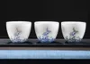 copos Rosa Amarelo Azul Cup Kiln Tea pequeno Copos Chinese Kung Fu Tea Set Teacup pintado à mão porcelana cerâmica para puer OolongHigh grade-ja