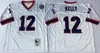 Vintage 1994 35th Jersey Mens # 12 Jim Kelly 34 Thurman Thomas 78 Bruce Smith 83 Andre Reed Football Jersey NCAA