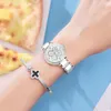 DOM Fashion Women Diamonds Wrist Watches Ceramic Watchband Top Luxury Brand Dress Ladies Geneva Quartz Clock G-1271D-7MS2343