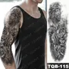 Grand bras manches tatouage Lucifer ange aigle imperméable temporaire tatouage autocollant enfer Satan corps art complet faux tatouage femmes hommes 4418735