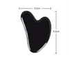 Natural Obsidian Gua Sha Board Black Jade Stone Body Ansikte Eye Scraping Plate Acupuncture Massage Relaxation Health Care8099420