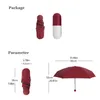 Mini Capsule Women Umbrellas Anti-UV Umbrella Ultra Light Five Folding Pocket Umbrellas Compact Children Windproof Rain Sun Umbrellas