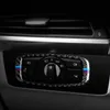 För BMW E70 E71 Interiör Carbon Fiber Headlight Switch Knappar Ram Dekorationskåpa Trim Bil Styling Klistermärken X5 x6 Auto Tillbehör