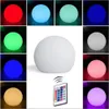 BRELONG Rechargeable Color LED Ball Light Spherical Ball Light with Remote Control Home Pool Party Dimmable Night Light 12cm8637581