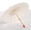 White Bamboo Paper Umbrella Parasol Dancing Wedding Bridal Party Decor Bridal Wedding Parasols White Paper Umbrellas SN398