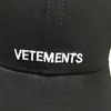 Siyah Vetements Cap Cap Kadın Erkekler 11 Yüksek Kaliteli Günlük Moda Vetements T200104