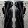 Men Steampunk Hoodie Wizard Cloak Outdoor Windbreaker Hooded Coats Jackets M-2XL