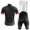 New 2024 Switzerland Black Cycling team CCC jersey 19D pad Bike shorts set quick dry Ropa Ciclismo Mens pro BICYCLING Maillot Culotte wear