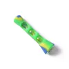 Fashion Horn Shape FDA Silicone Glass Smoking Herb Pipes 20mm One Hitter Pipes Dugout Tobacco Cigarettes Pipe Hand Spoon Pipe