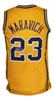 Pete Maravich #23 LSU vit gul Tigers College Retro baskettröja herrsydda anpassade valfritt nummer Namn