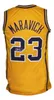 Pete Maravich #23 LSU 흰색 노란색 Tigers College 레트로 농구 유니폼 Mens Stitched Custom Any Number Name