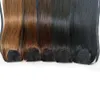 "-28" Remy Virgin Saç 10 Renkler İsteğe 50g 70g 100g Saç Uzantıları 14 at kuyruğu İnsani Sıcak Satış Kütikül Bağlantısızlar Saç Klip