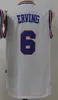 Hög kvalitet sydd Julius 6 Erving Jersey Retro Basket Reggie 31 Miller skjortor Jason 55 Williams Jerseys Stitched College Herr