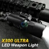 Chasse Portée Usine Vendre Tactique X300U Ultra LED Lumière Pistolet Lanterna Airsoft Lampe de Poche avec Picatinny Rail pour la Chasse CL15-0040