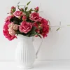 Vivid Real Touch Rose Colorful Artificial Silk Fleur pour la décoration de fête de mariage 2 Headsbouquet de haute qualité C181126018749875