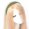 Mode Dames Dame Brede Haarband Hoofdbanden Clip Groene Kralen Plastic Accessoires AU98