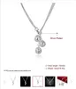 Ожерелье Тай Чи с тремя шариками, ожерелье из стерлингового серебра STSN199, модное ожерелье из 925 серебряных цепочек fac269v