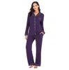 Vêtements de nuit automne hiver hébergement robe féminin modale pyjamas costume femme européenne et américaine porter