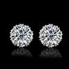 YHAMNI 100 Solid 925 Silver Earrings Natural Crystal Whole Fashion Small Sterling Silver Jewelry for Women Stud Men or Women 7727727