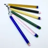 Rökningstillbehör 6Kind Colors Pencil Glass Dabber med 5,6 tum färgglada hårda dabverktygspenna