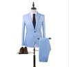 Men's Suits & Blazers Luxury Wedding Cotton Suit Set Jacket Trousers Fit Clothing Business After Opening The Back Col2303