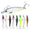 Newup 8PCS أسماك الصيد السحر الليزر الصلب الاصطناعي بيت 3D عيون 5CM 3.4G الصيد Wobblers CRANKBAIT البلم