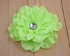 Tjej 4 "Peony Flower Hair Clip Baby Vackra blommor Barretes för Girl Headbands Headwear Hair Tillbehör 50st