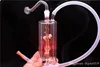 Nighttime LED Colorful Light bongs Glass Dab oil Rig Water Pipes 5"inch Portable Oil Hookahs Inline Stereo oil burner pipes