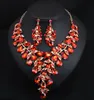 Ensembles de bijoux de mariée, collier de mariage, boucles d'oreilles, accessoires de Costume de fête, bijoux à la mode, pendentif, boucles d'oreilles, Set1303G