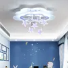 Nowoczesne żyrandole LED Nowe projektowanie Dmming Pilot Control Współczesne światła dla dzieci sypialnia Pokój Prosta lampa żyrandola