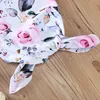 Ins Europa Baby Baby Slaapzak Kinderen Florals Slaapzakken Kind Pyjama's Nachtkleding met Hoofdband A597