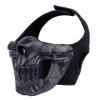 Chasse Tactique Crâne Masque Paintball Outboor Halloween Cosplay CS Crâne Masques Demi Visage Chaud De Protection Mask2660