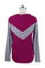 Felpe con cappuccio da donna striate alla moda Camicetta patchwork a maniche lunghe di design Camicetta pullover firmata Camicie primavera autunno Camicie per il tempo libero Abbigliamento