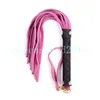 Slave Leather Flogger Horse Handle Restraint Whip Bondage Paddle Couple Game A87