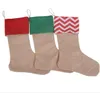 Noel dekoratif çorap çanta çorap yılbaşı çorap hediye çanta Noel tuval 2020 sıcak 18inch Yeni yüksek kalite