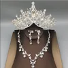 الأميرة الفاخرة 2019 زفاف الزفاف تاج رينستون قطع الرأس الكريستال الزفاف.