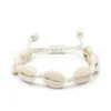 Handmade Natural Seashell Bracelet Fashion Woman Hand Knit Shells Beaded Bracelets Lady Jewelry Party Festival Gift TTA1552