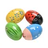 Wooden Music Baby Kids Toys Children Wood Sand Eggs Instruments Percussion sands Musical Toys Cartoon Colorful Pattern To Kids Ran6354289