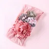 Baby Girls Flower Headbands Cute Princess Hair Band Silk Artificial Flower Stitching Kids Children Hair Accessories HHA632