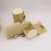 Mini scatola di caramelle in legno di bambù con bomboniera Bowknot Scatole per gioielli carine fatte a mano alla moda