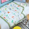 Moda 6 camadas Muslin algodão bebê dormindo cobertor Swaddle respirável infantil crianças crianças 110 * 110cm colcha