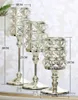 High Quality Crystal Candlestick Luxury Crystal Silver Wedding Deco Candle Holder Handmade Crystal Candle Holder Home Decorative ML003